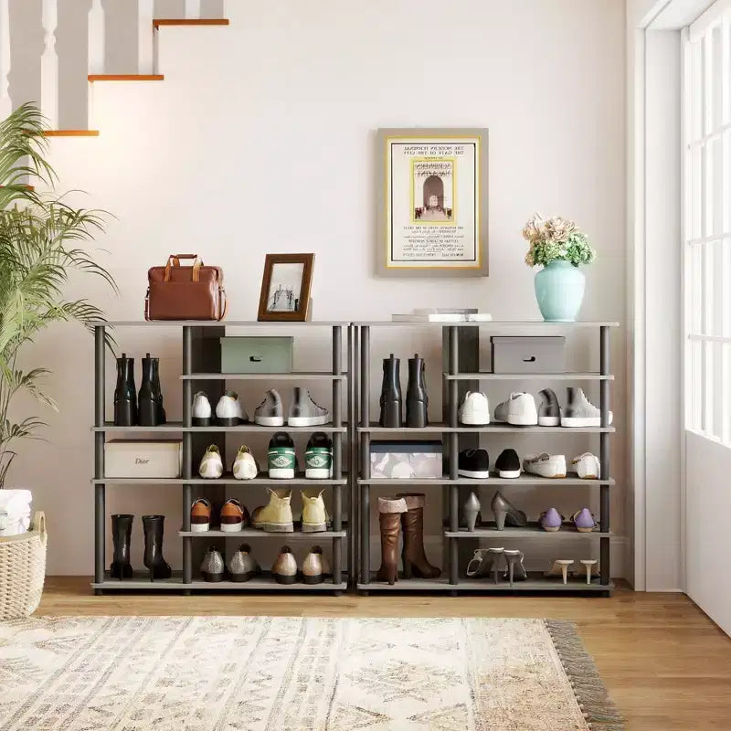 Scarpiera a 6 Ripiani HOMLUX Scaffale Porta Scarpe Indipendente, Contiene 13 Paia