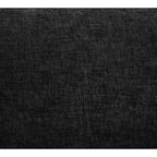 MAYEERTY Chaise longue 51 Oversize con pouf, rivestimento in ciniglia felpata, nero, contenitore, comfort
