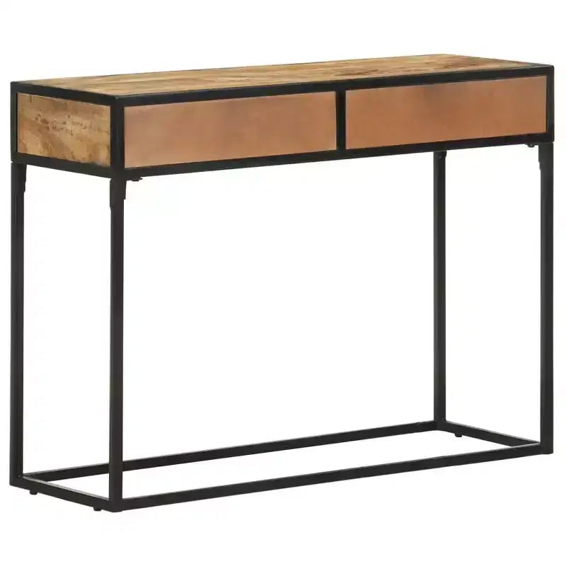 vidaXL Tavolo Consolle 100x35x75 cm in Legno Massello di Mango