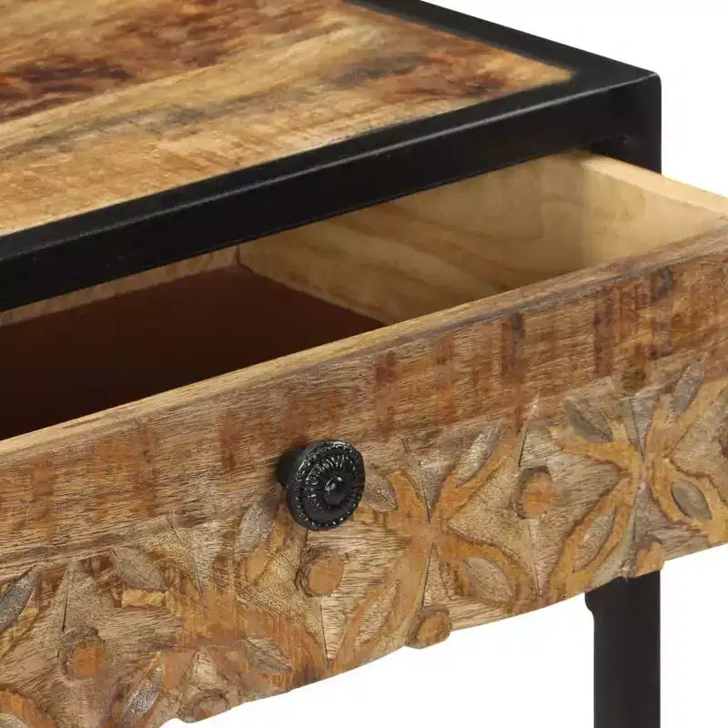 vidaXL Tavolo Consolle 100x35x75 cm in Legno Massello di Mango