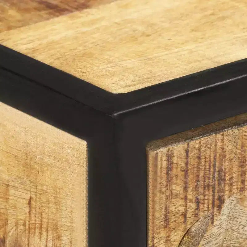 vidaXL Tavolo Consolle 100x35x75 cm in Legno Massello di Mango