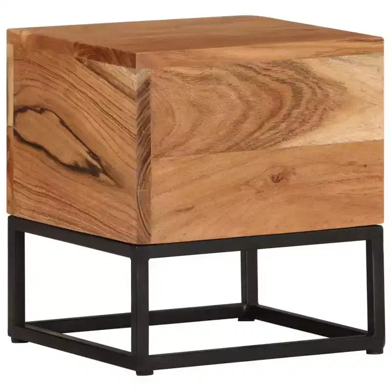 vidaXL Tavolino 30x30x33 cm Legno Massello di Acacia