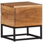 vidaXL Tavolino 30x30x33 cm Legno Massello di Acacia
