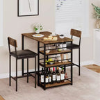 1 tavolo da pranzo e 2 sedie alte, set da pranzo bar, facile da montare, set da tavolo moderno e compatto per cucina, sala da pranzo, piccoli spazi, mobili per la casa
