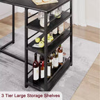 1 tavolo da pranzo e 2 sedie alte, set da pranzo bar, facile da montare, set da tavolo moderno e compatto per cucina, sala da pranzo, piccoli spazi, mobili per la casa