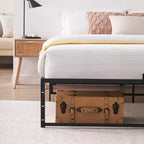 Acekool Letto Matrimoniale in Metallo da 14 Pollici, Robusto Supporto, Facile da Montare, Nessuna Rete a Molle Necessaria, Design Robusto con Spazio Contenitore Sotto al Letto