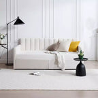 GDFStudio Gunter Letto Divano Singolo Rivestito in Velluto con 2 Cassetti