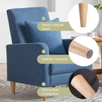 Poltrona in simil-montone con cuscino, moderna e comoda con schienale ergonomico e braccioli imbottiti