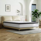 Materasso Ibrido Swedrea Traspirante in Memory Foam a Media Densità (Bed-in-a-Box) Bianco