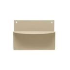 Storied Home Decorative Hanging Metal Wall Magazine Shelf, Cream