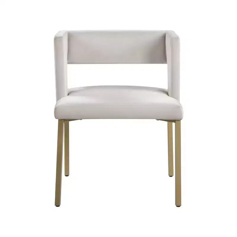 Meridian Furniture, Sedia da pranzo Caleb in velluto, set da 2