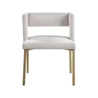 Meridian Furniture, Sedia da pranzo Caleb in velluto, set da 2