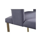 Meridian Furniture, Sedia da pranzo Caleb in velluto, set da 2