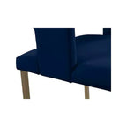 Meridian Furniture, Sedia da pranzo Caleb in velluto, set da 2