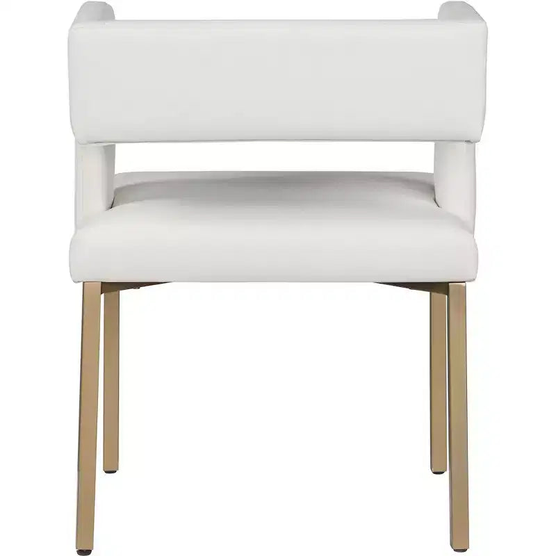 Meridian Furniture, Sedia da pranzo Caleb in velluto, set da 2