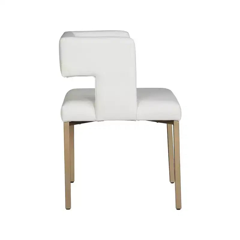 Meridian Furniture, Sedia da pranzo Caleb in velluto, set da 2