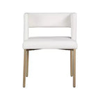 Meridian Furniture, Sedia da pranzo Caleb in velluto, set da 2