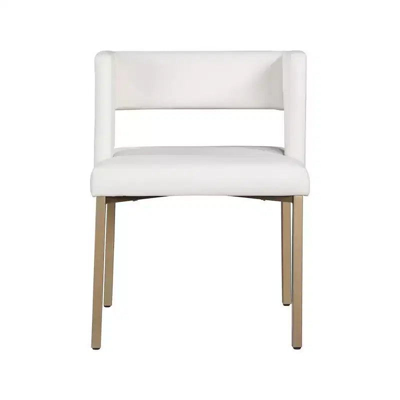 Meridian Furniture, Sedia da pranzo Caleb in velluto, set da 2