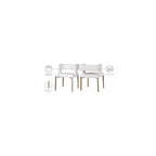 Meridian Furniture, Sedia da pranzo Caleb in velluto, set da 2