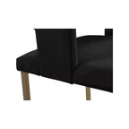 Meridian Furniture, Sedia da pranzo Caleb in velluto, set da 2