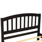 Base letto a piattaforma in legno Twin con letto estraibile Espresso