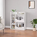 Libreria per bambini e portaoggetti per giocattoli, organizer per giocattoli a 3 livelli, mobiletto a 5 cubi, libreria per bambini