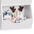 Libreria per bambini e portaoggetti per giocattoli, organizer per giocattoli a 3 livelli, mobiletto a 5 cubi, libreria per bambini
