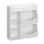Libreria per bambini e portaoggetti per giocattoli, organizer per giocattoli a 3 livelli, mobiletto a 5 cubi, libreria per bambini