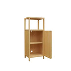 GDFStudio Mobile Contenitore Hoyle Moderno 41 in Bambù con Anta e Ripiano