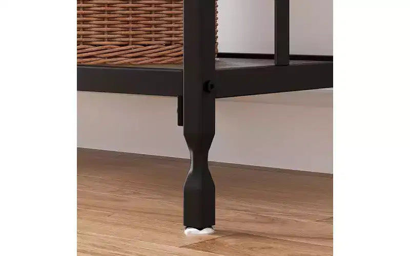 Acekool Tavolo Console Stretto per Ingresso, Tavolo da Divano Industriale con Scaffale, per Corridoio, Soggiorno, Ufficio