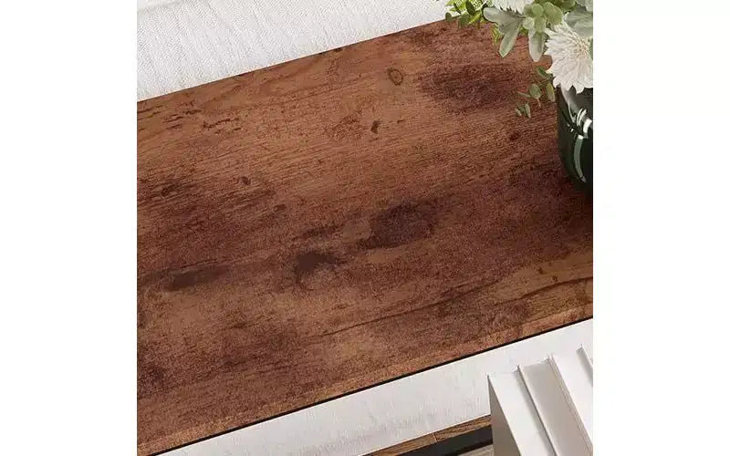 Acekool Tavolo Console Stretto per Ingresso, Tavolo da Divano Industriale con Scaffale, per Corridoio, Soggiorno, Ufficio