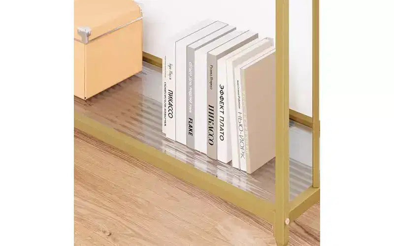 Acekool Tavolo Console Stretto per Ingresso, Tavolo da Divano Industriale con Scaffale, per Corridoio, Soggiorno, Ufficio