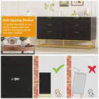 Cassettiera piccola a 6 cassetti - Comodino e organizer moderno e compatto per camera da letto/soggiorno
