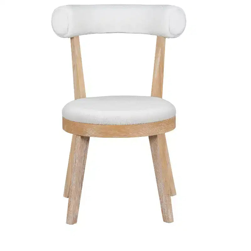 Set di 2 sedie da pranzo imbottite senza braccioli con seduta imbottita - Modernluxe