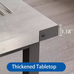 Tavolo da pranzo rettangolare da 180 cm per 8 persone, grande tavolo da cucina industriale in legno con struttura in metallo resistente, perfetto per le famiglie numerose