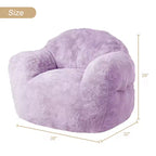 Pouf géant GustoWave pour chambre à coucher et salon, violet