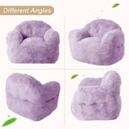 Pouf géant GustoWave pour chambre à coucher et salon, violet