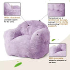 Pouf géant GustoWave pour chambre à coucher et salon, violet
