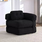 Mjkone Folding Sofa Bed, L-Shaped Convertible Sofa Bed with Armrest Foldable Sleeper Sofa
