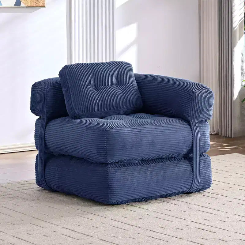 Mjkone Divano Letto Pieghevole, Divano Letto Convertibile a L con Braccioli Pieghevole
