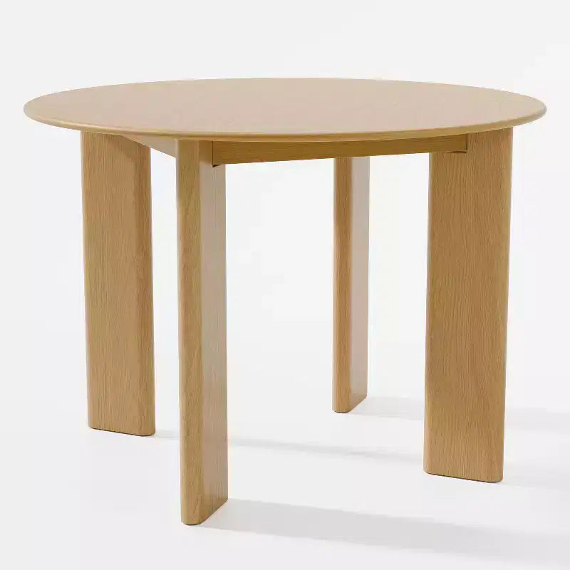 PexFix 42 Tavolo da Pranzo Rotondo in Legno Massello di Rovere per Sale da Pranzo Moderne e Riunioni Familiari