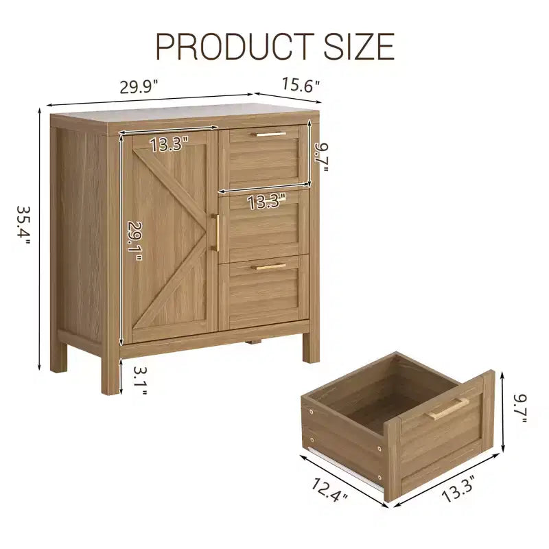 Mobile buffet credenza con contenitore, mobile contenitore d'accento, buffet moderno con ripiani regolabili per ingresso, soggiorno, cucina