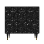 CLIHOME 2 Door Sideboard Gloss Lacquer Media Storage Accent Cabinet Utility Storage Cabinets