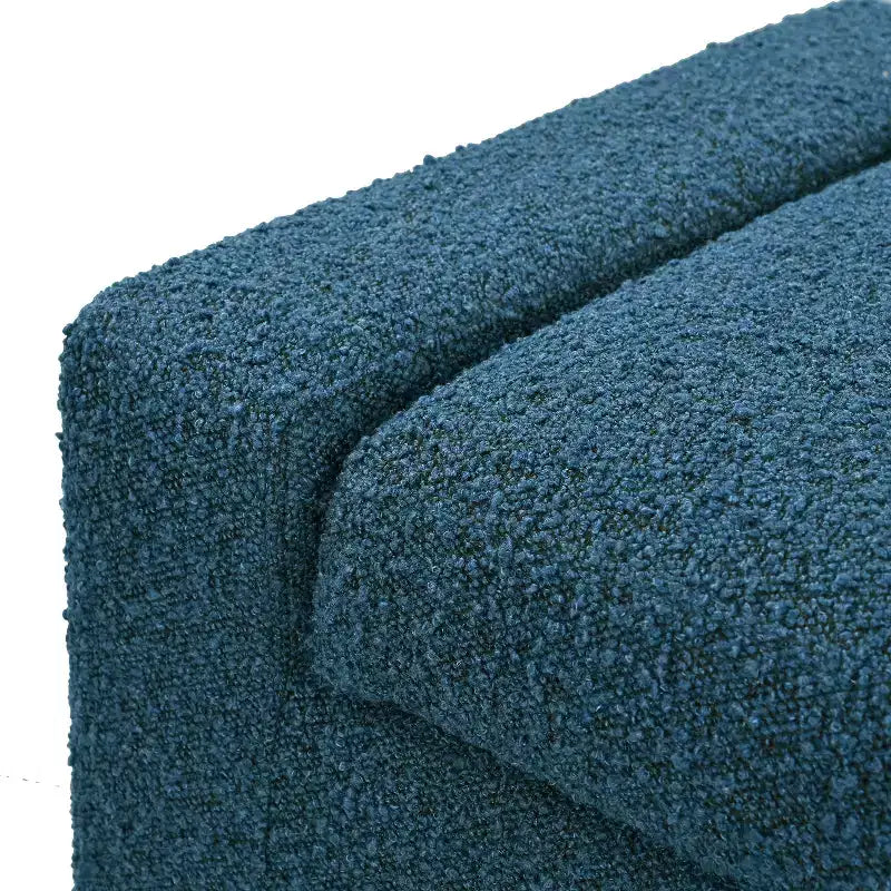 TUYOHW 50 Panca Contenitore Ottomana in Bouclé Testurizzato, Design Rettangolare con Coperchio a Cerniera per Seduta e Spazio Nascosto per Soggiorno