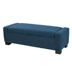 TUYOHW 50 Panca Contenitore Ottomana in Bouclé Testurizzato, Design Rettangolare con Coperchio a Cerniera per Seduta e Spazio Nascosto per Soggiorno
