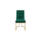 Meridian Furniture, Chaises de salle à manger Pierre en velours, lot de 2