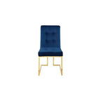 Meridian Furniture, Chaises de salle à manger Pierre en velours, lot de 2