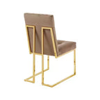 Meridian Furniture, Chaises de salle à manger Pierre en velours, lot de 2