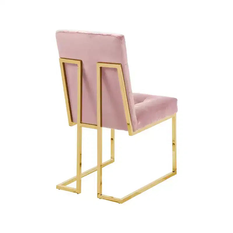 Meridian Furniture, Chaises de salle à manger Pierre en velours, lot de 2