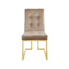 Meridian Furniture, Chaises de salle à manger Pierre en velours, lot de 2